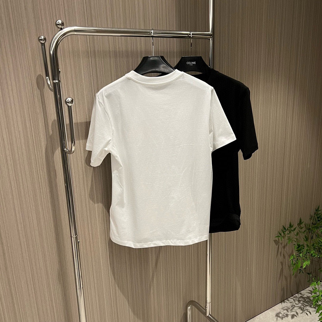 【Tops】2色展開配色Tシャツ W10865