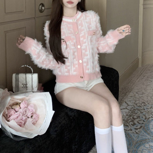 【Outer】可愛い3色カーディガン W14593