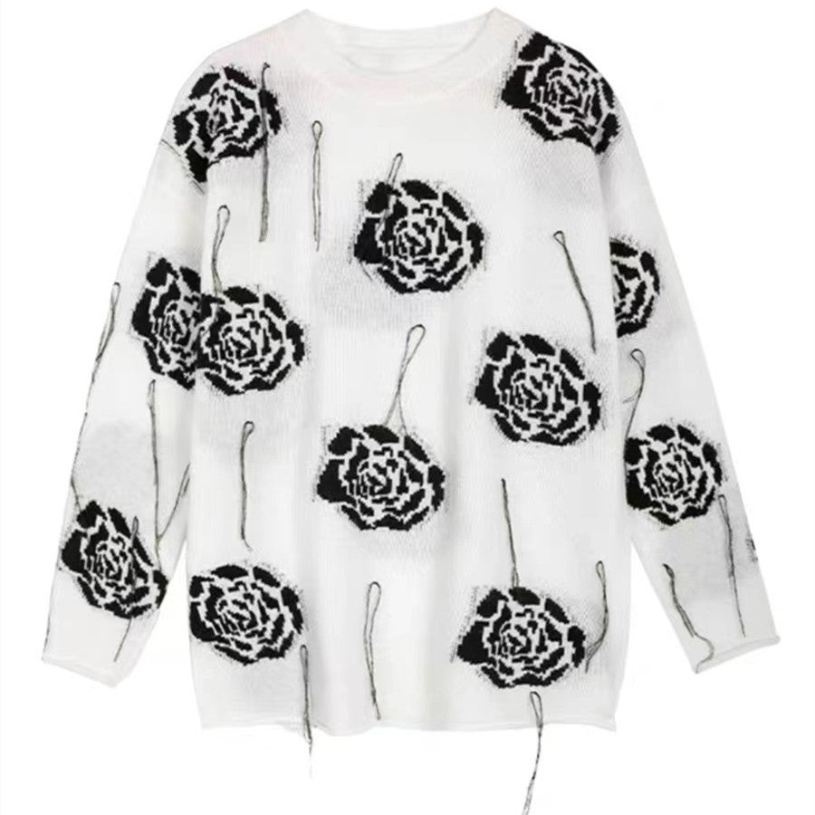 【Tops】フラワーセーター W13735