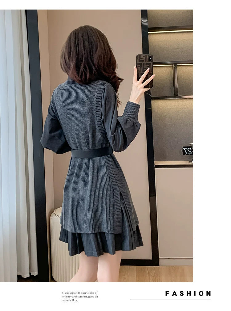 【Set】タンクトップ+シャツワンピースセット W9857