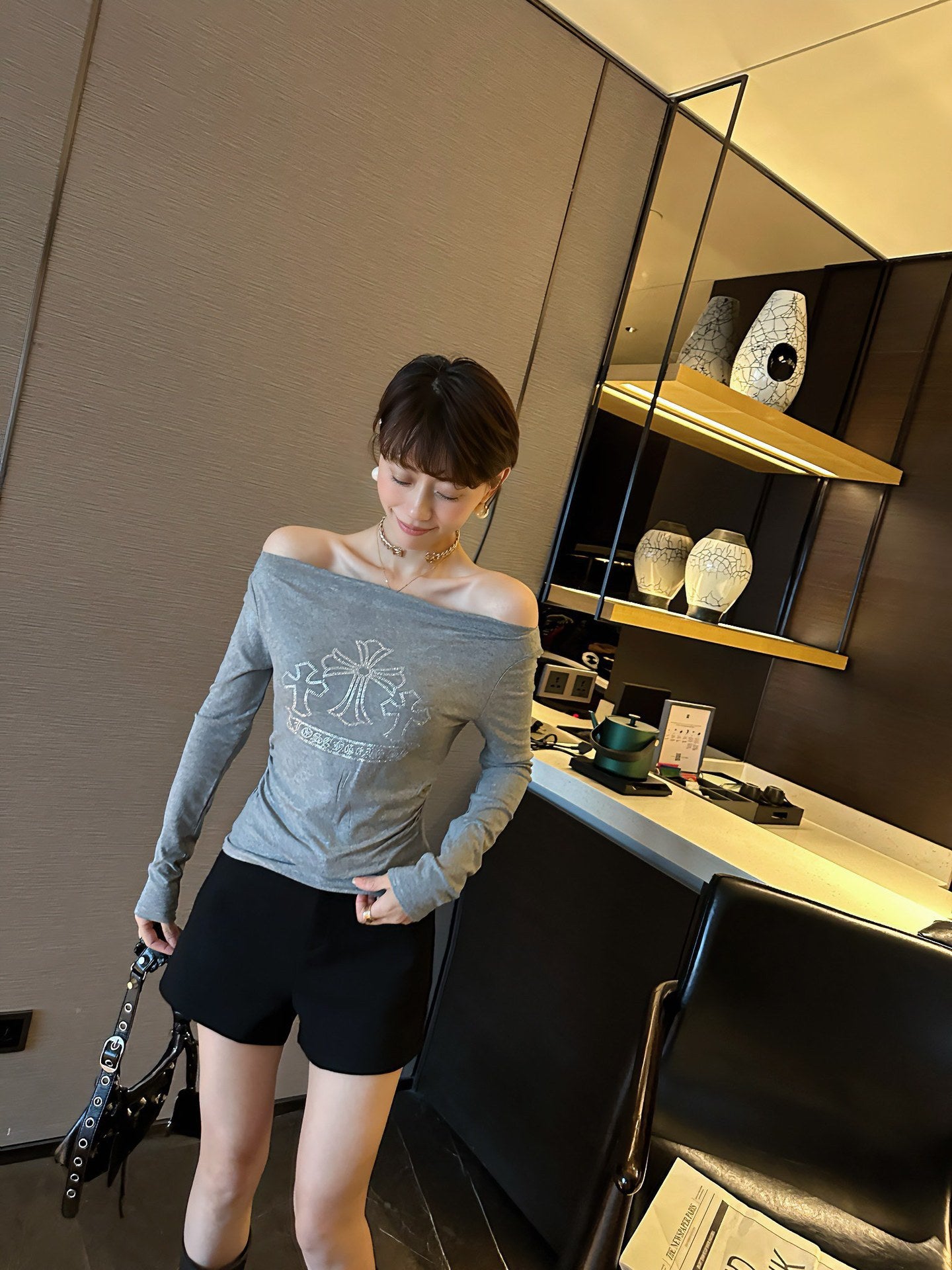 【Tops】2色長袖Tシャツ Z8093