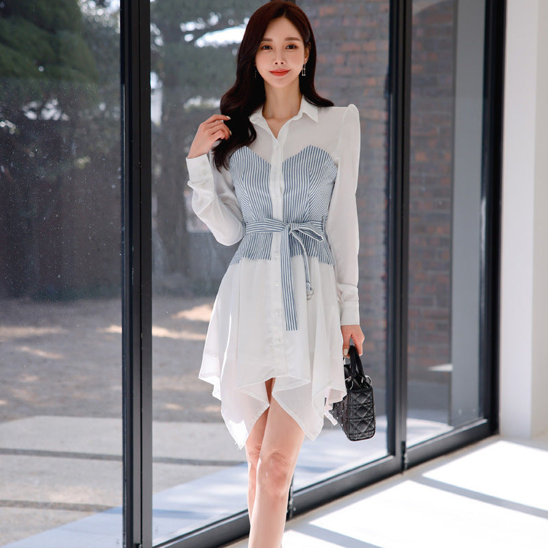 【Dress】切り替えデザインワンピース W11188