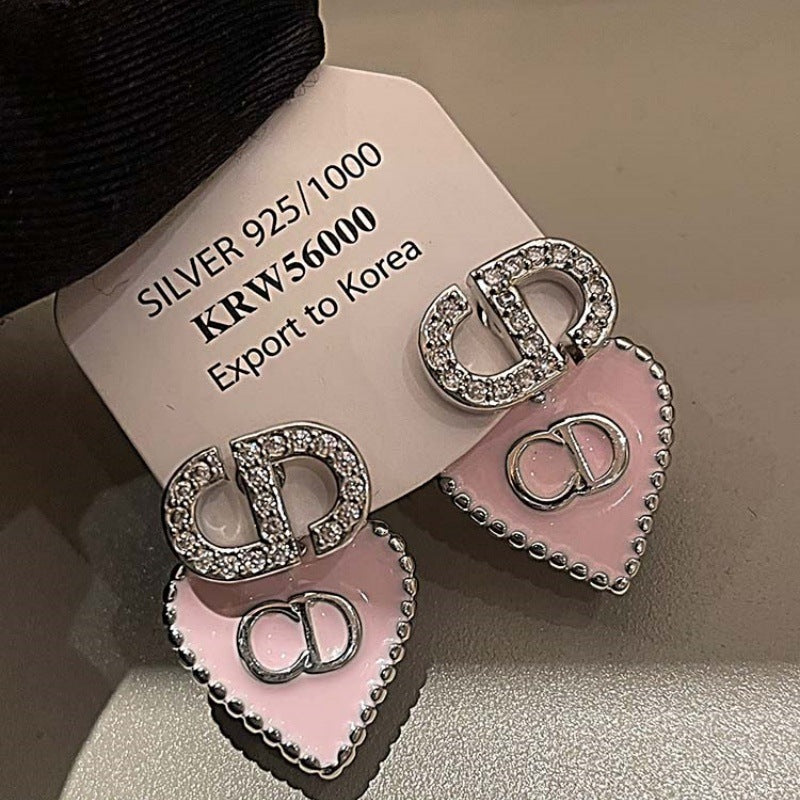 【雑貨】♡ジルコニア アルファベットピアス T01809
