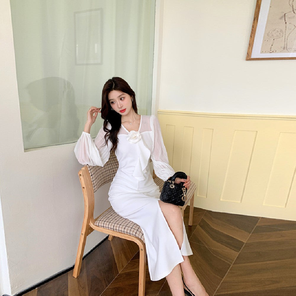 【Dress】フェミニンワンピース2色 Z7694