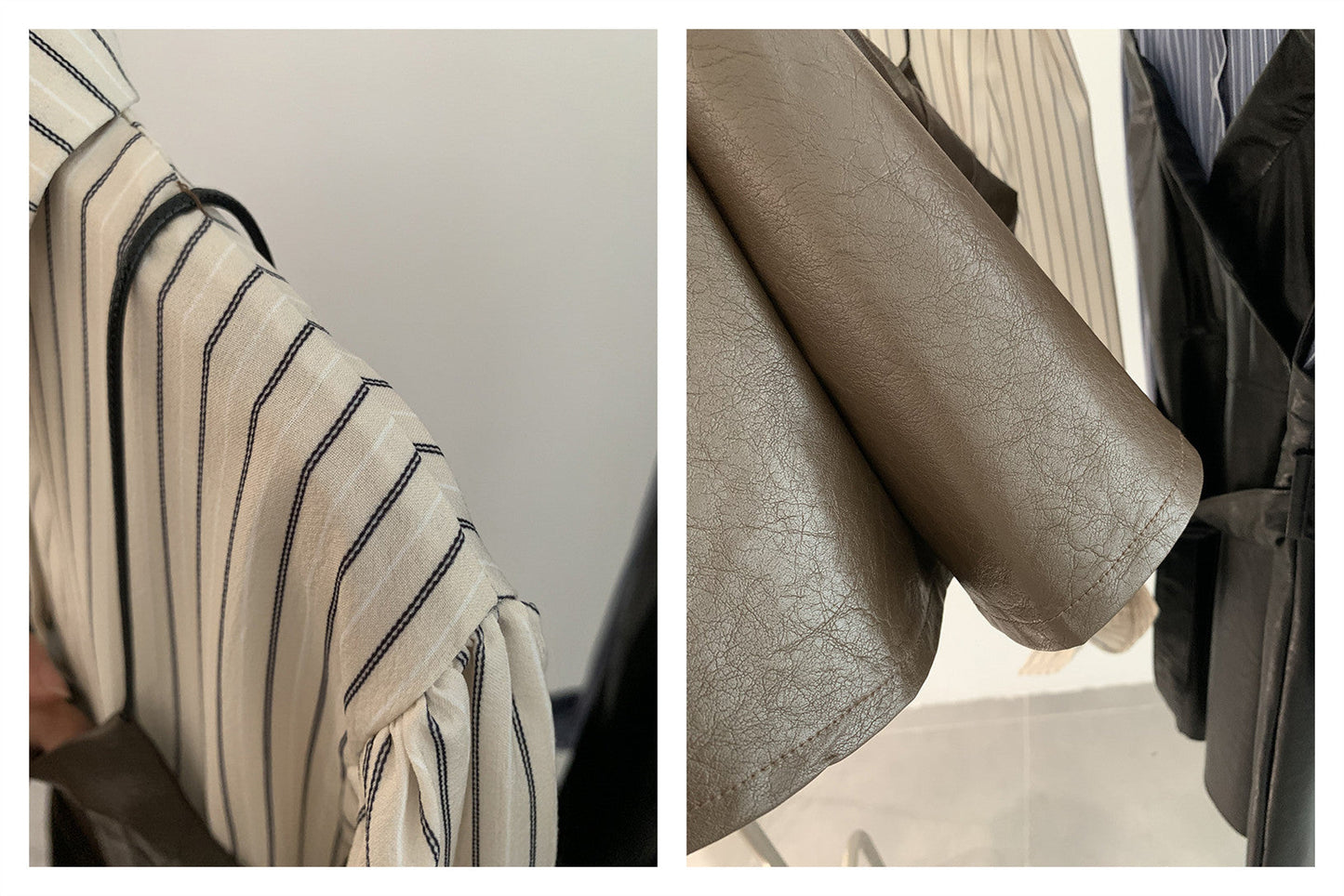 【Dress】フェイクレイヤードワンピース W8247