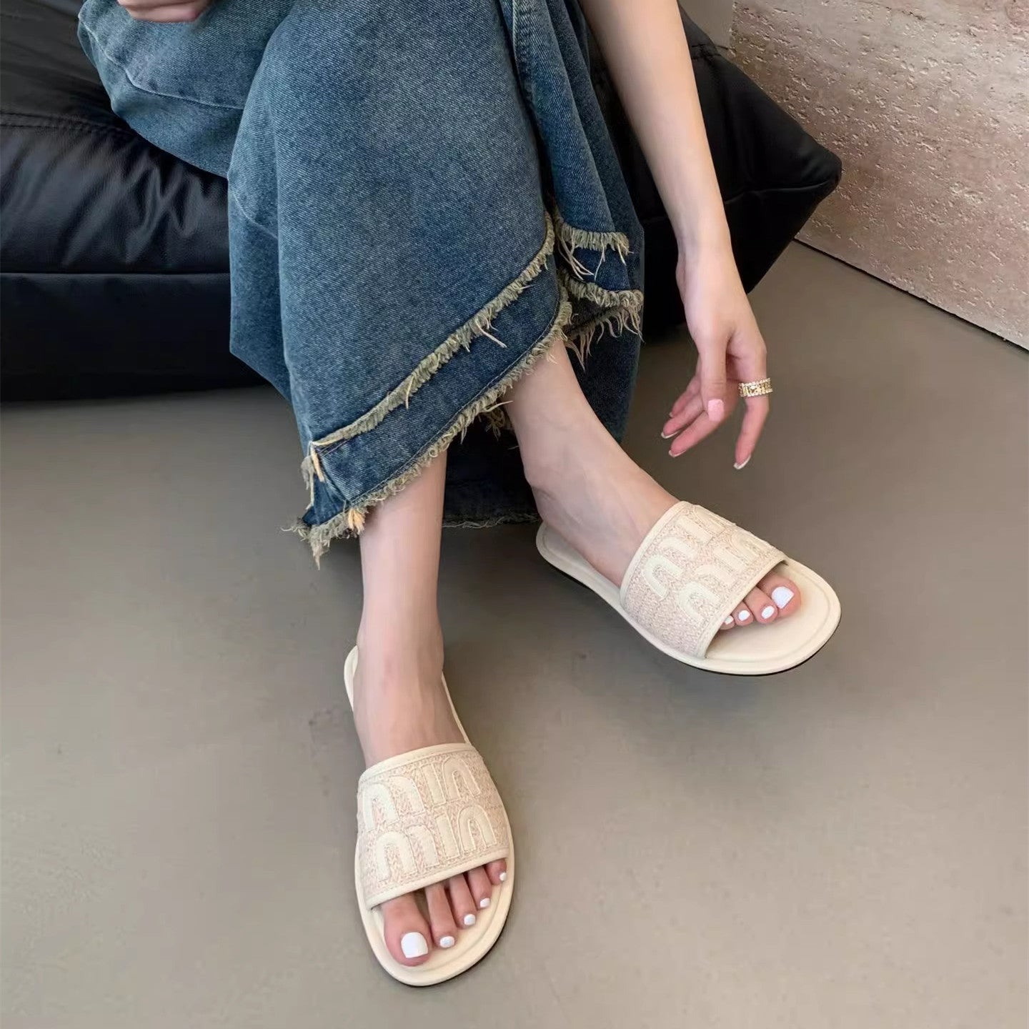 【Shoes】サンダル滑り止めスリッパ W12360