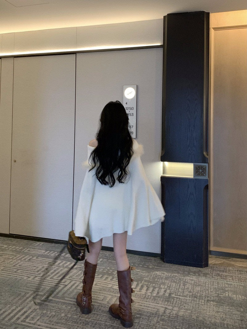 【Outer】体型カバーニットボレロ Z7931