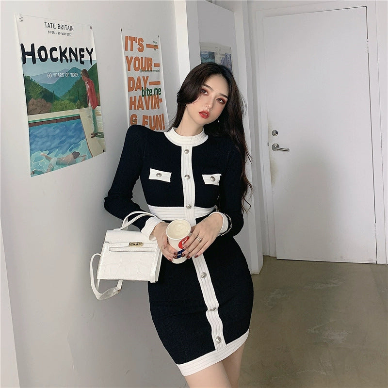【Dress】フレンチニットワンピース Z7565
