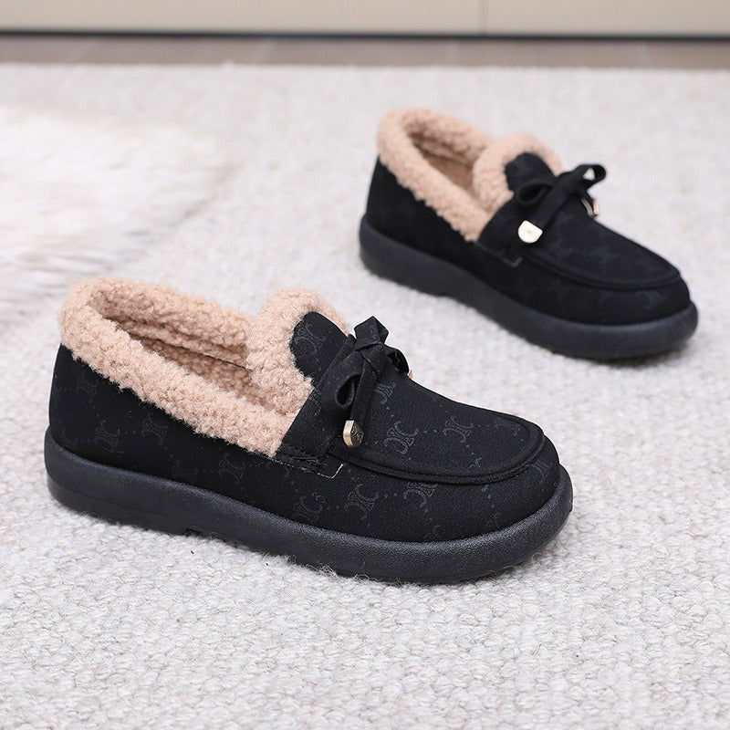 【Shoes】2色選択可フラットシューズ W14197