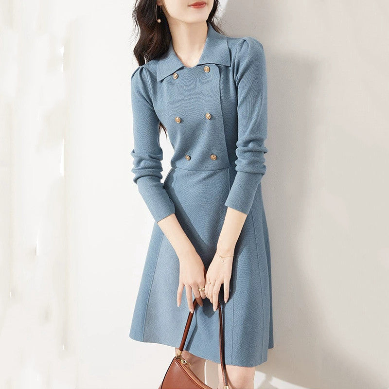【Dress】2色展開~ニットワンピース W9647