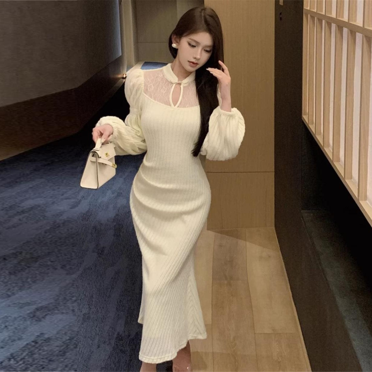 【Dress】フェミニンワンピース Z7405