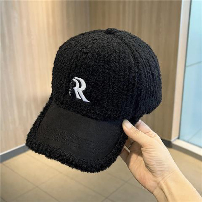 【雑貨】秋冬ラムウールボールキャップ T01143
