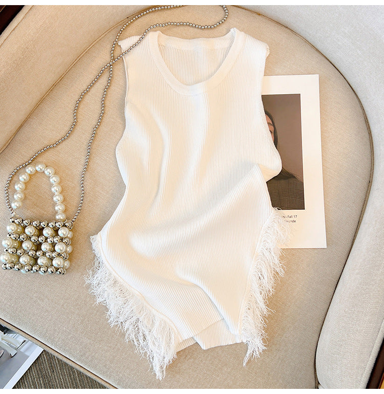 【Set】タッセルニット2点セット W11791