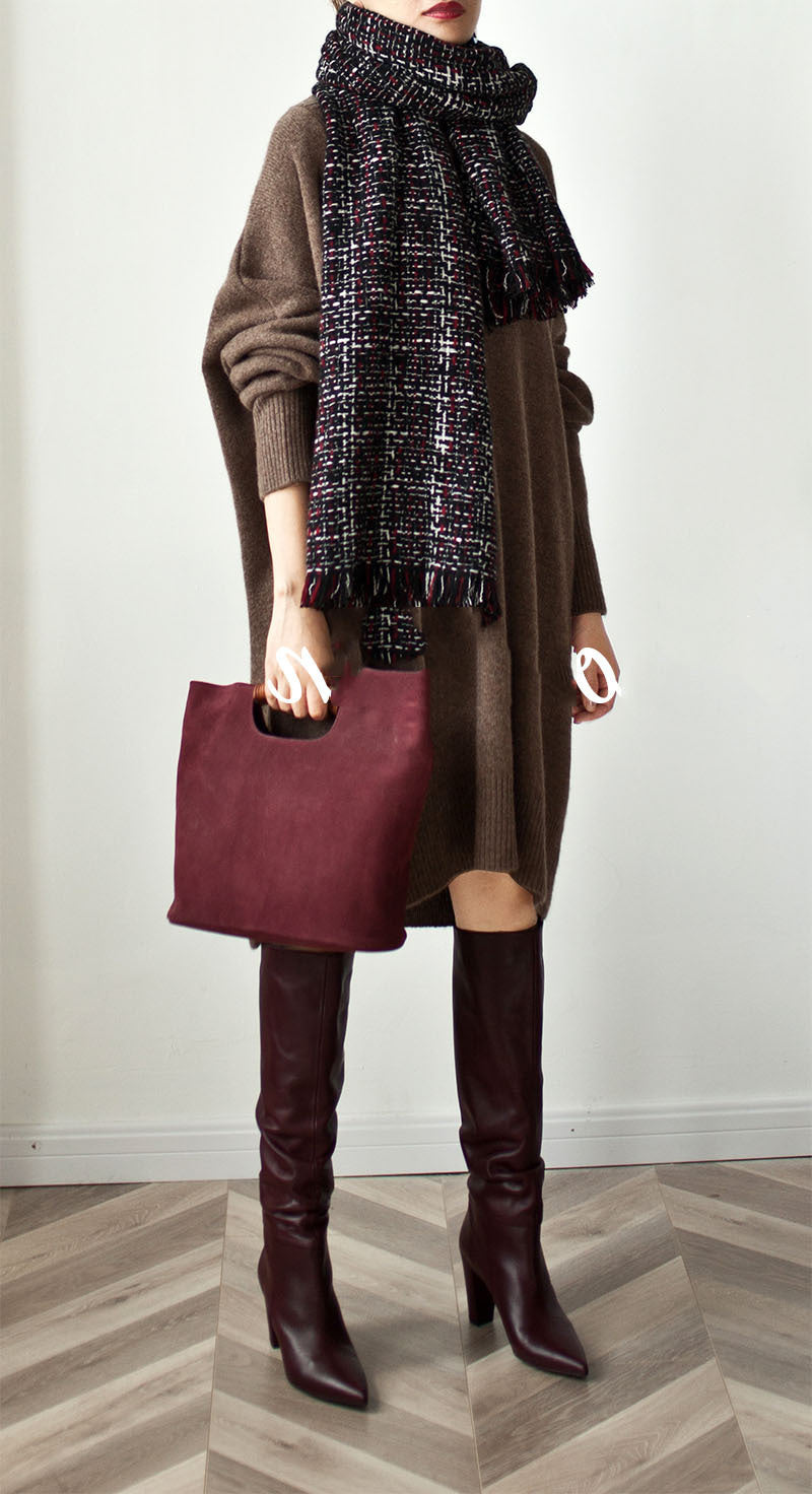 【Dress】オフィス通勤ニットワンピース W13333