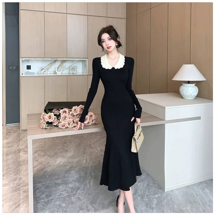 【Dress】ドールカラーワンピース W9945