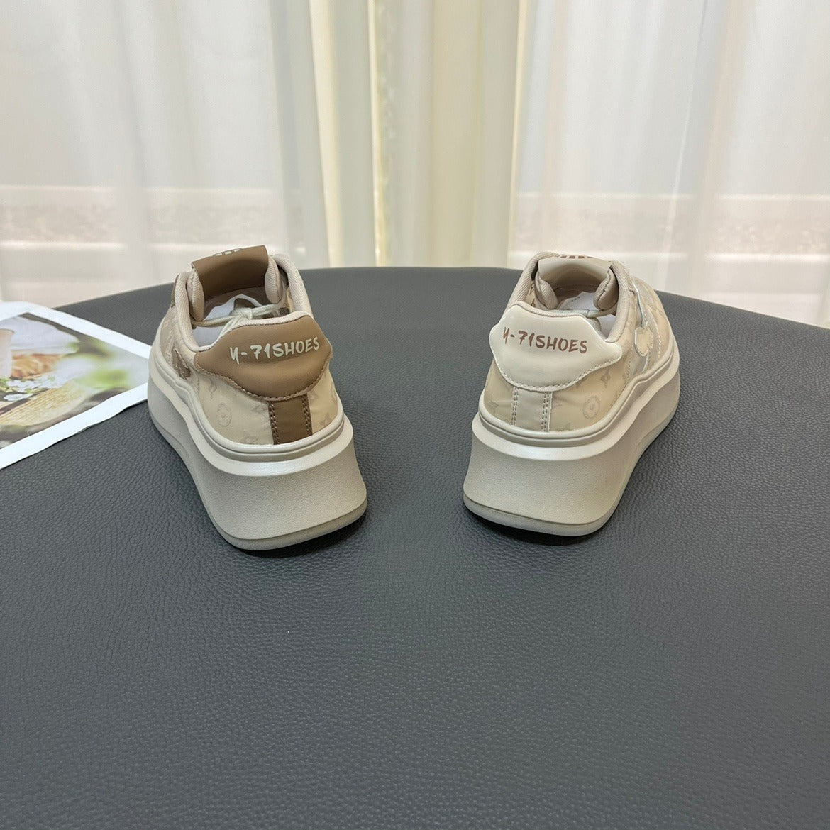 【Shoes】厚底スニーカー W13708