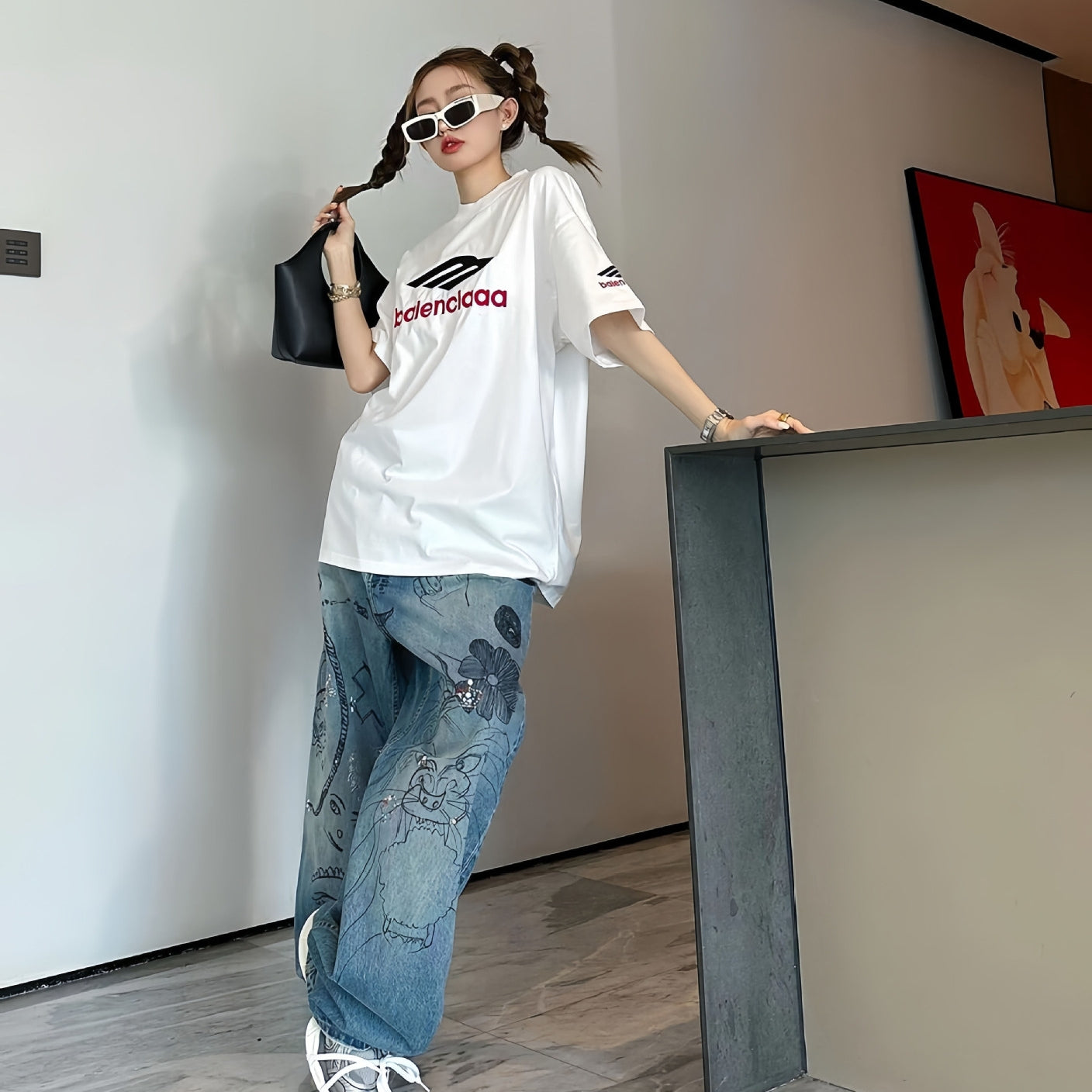 【Tops】プリントTシャツ T01646