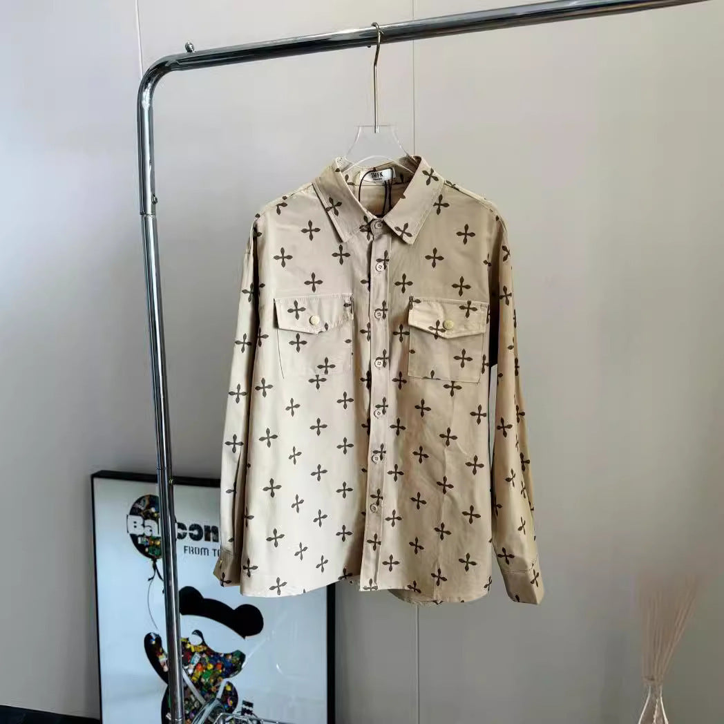 【Tops】ゆったり長袖シャツ Z7398