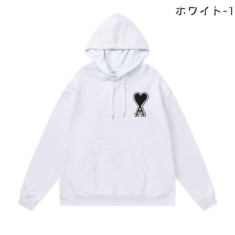【Tops】6色展開カジュアルフーディー W13561