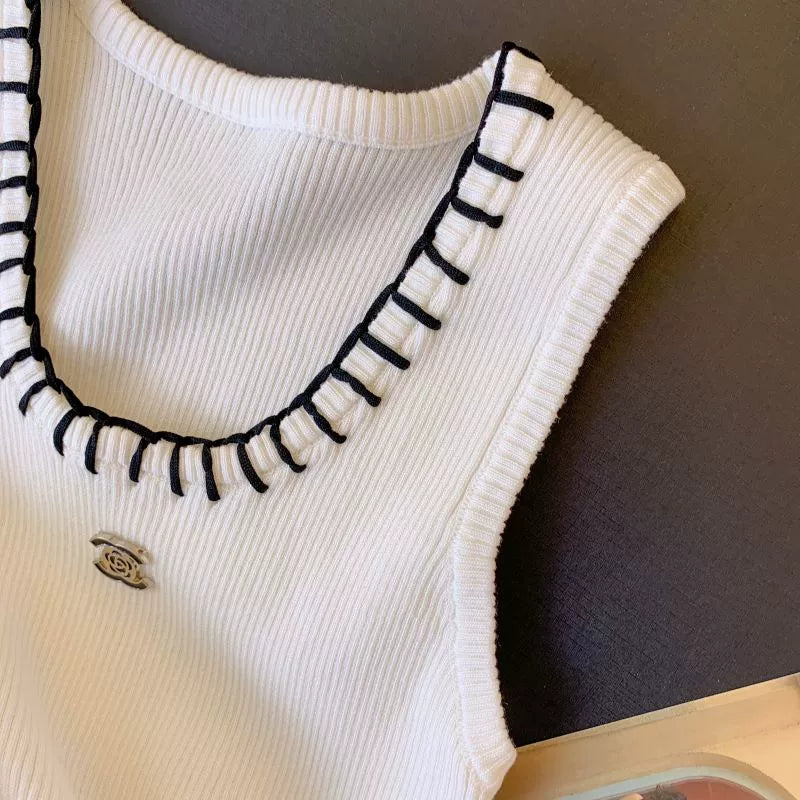 【Tops】新入荷~ニットタンクトップ W11033