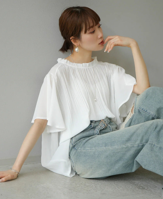 【Tops】夏ぴったり薄いTシャツ T01681