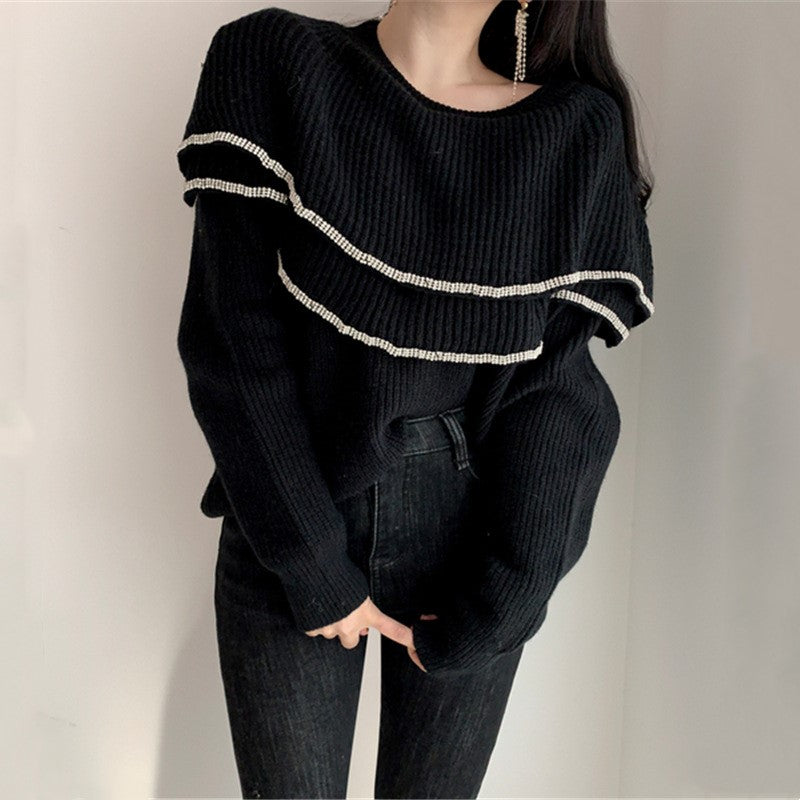 【Tops】ワンショルダーセーター Z7240