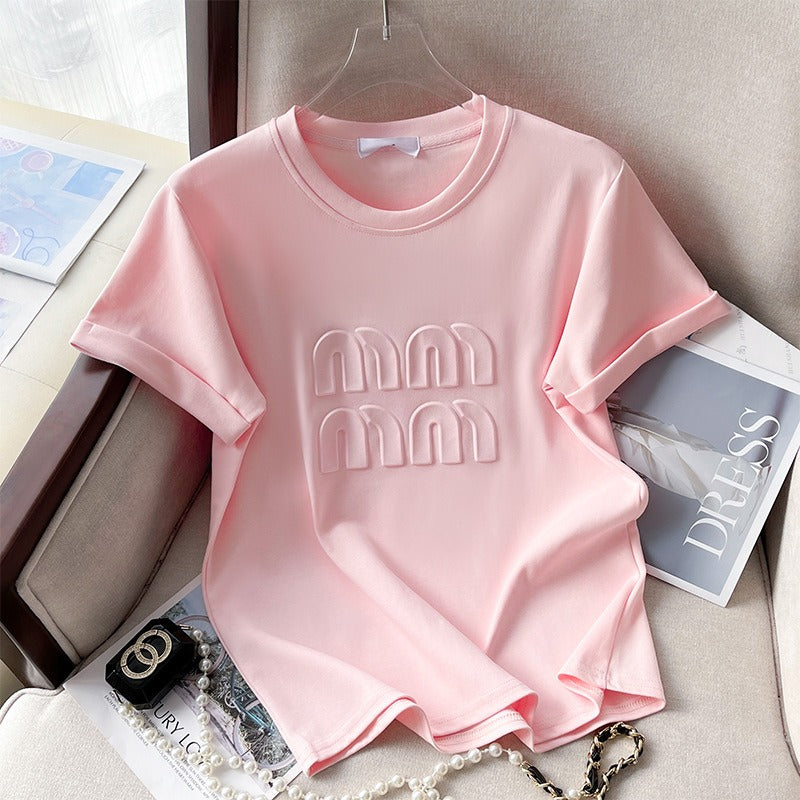 【Tops】2色選択可Tシャツ W12420