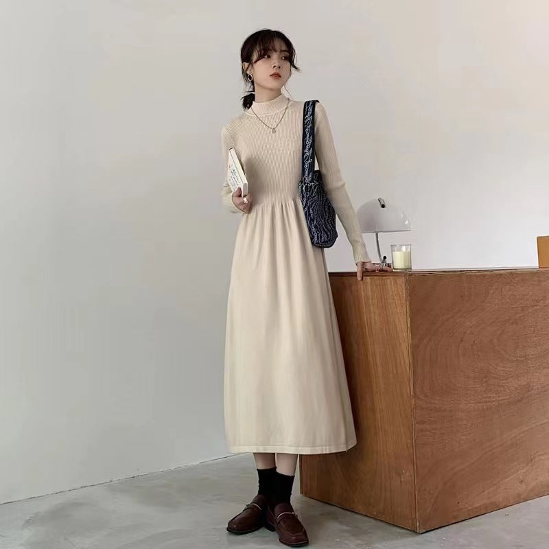 【Dress】シンプルニットワンピース W9440