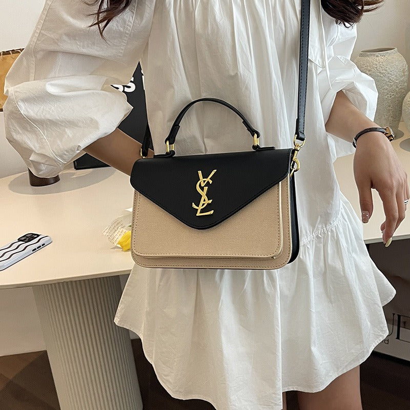 【雑貨】2色展開配色バッグ W14534