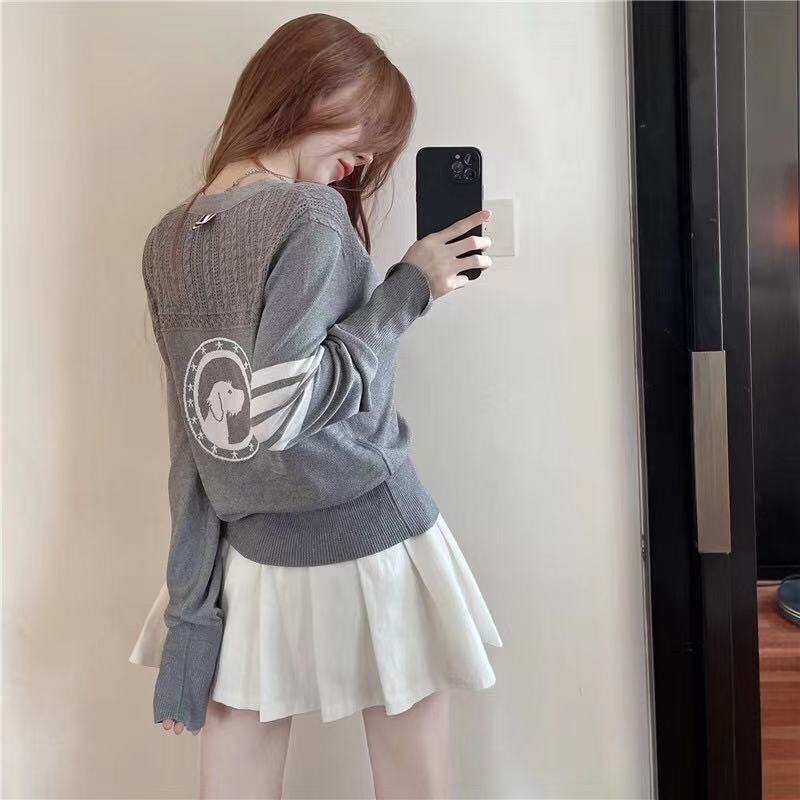 【Outer】Vネックカーディガン W13694