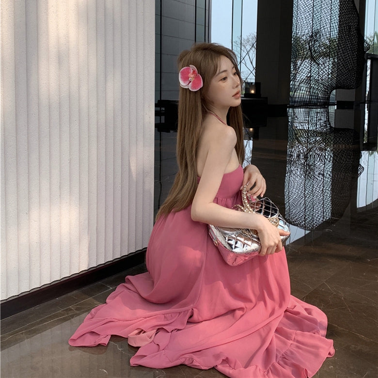 【Dress】リゾート風ロングスカート T01396
