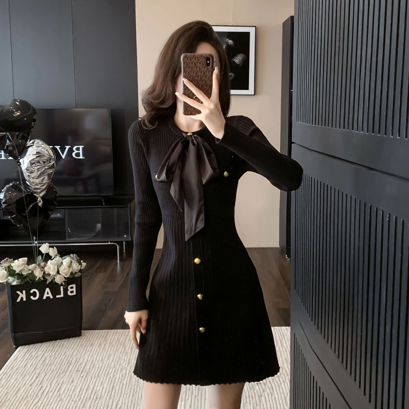 【Dress】チョーカーディテールワンピース W9969
