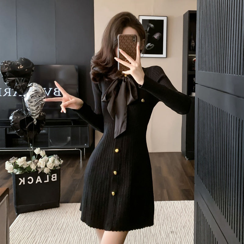 【Dress】チョーカーディテールワンピース W9969