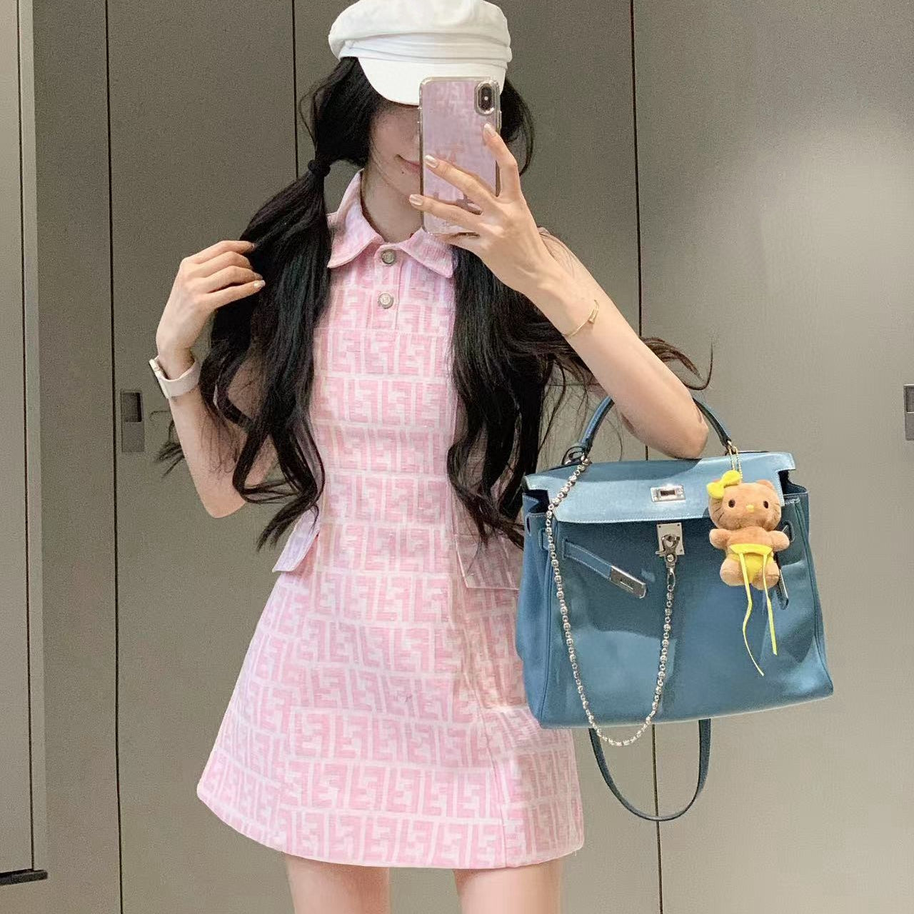 【Dress】春夏新作ノースリーブジャガードワンピース T01531