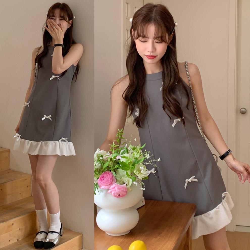 【Dress】ノースリーブワンピース W12009