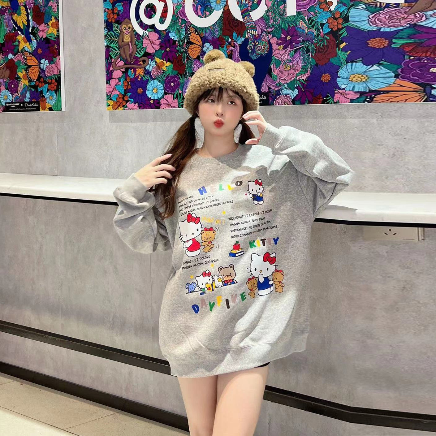 【Tops】春秋長袖プルオーバー W13993