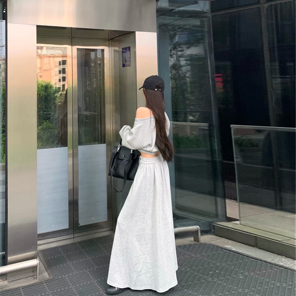 【Set】パーカー+スカート セット Z8101