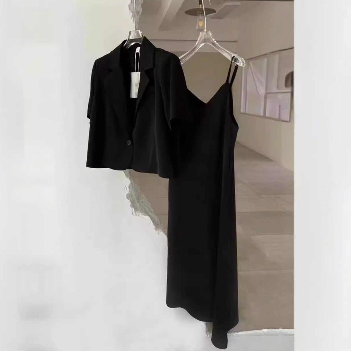 【Set】4色選択可エレガントスーツセット W11659