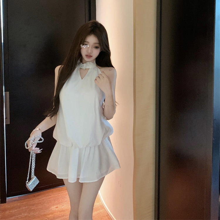 【Dress】ホルターネックバックレスドレス T01394