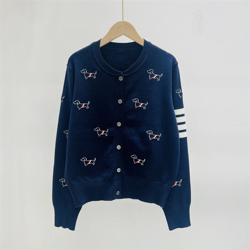 【Outer】ジャカードカーディガン W14327