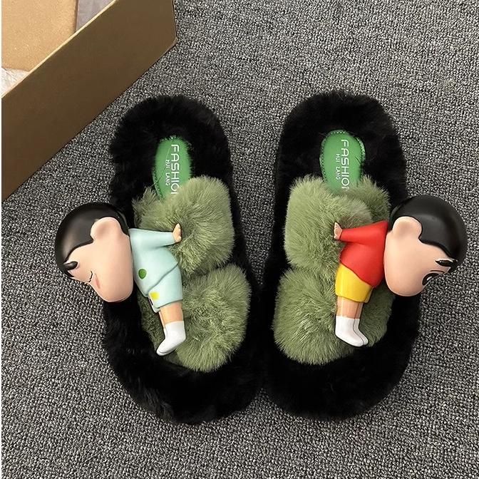 【Shoes】ins超人気ファースリッパ Z7547