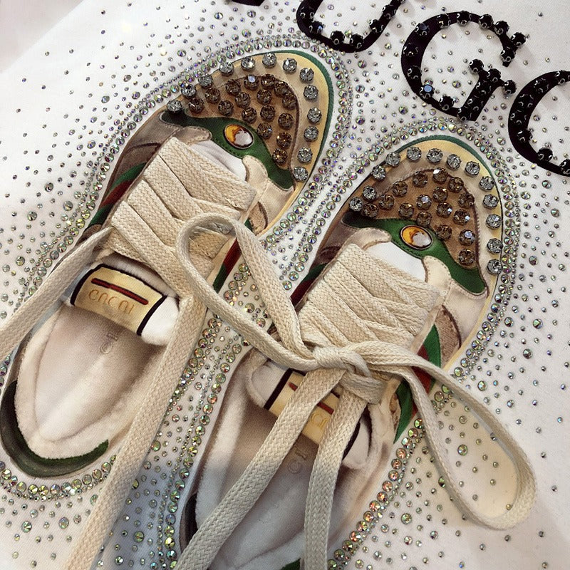 【Tops】ダイヤモンドTシャツ W12419