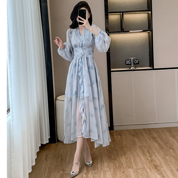 【Dress】ホルターネックローズドレス T01614