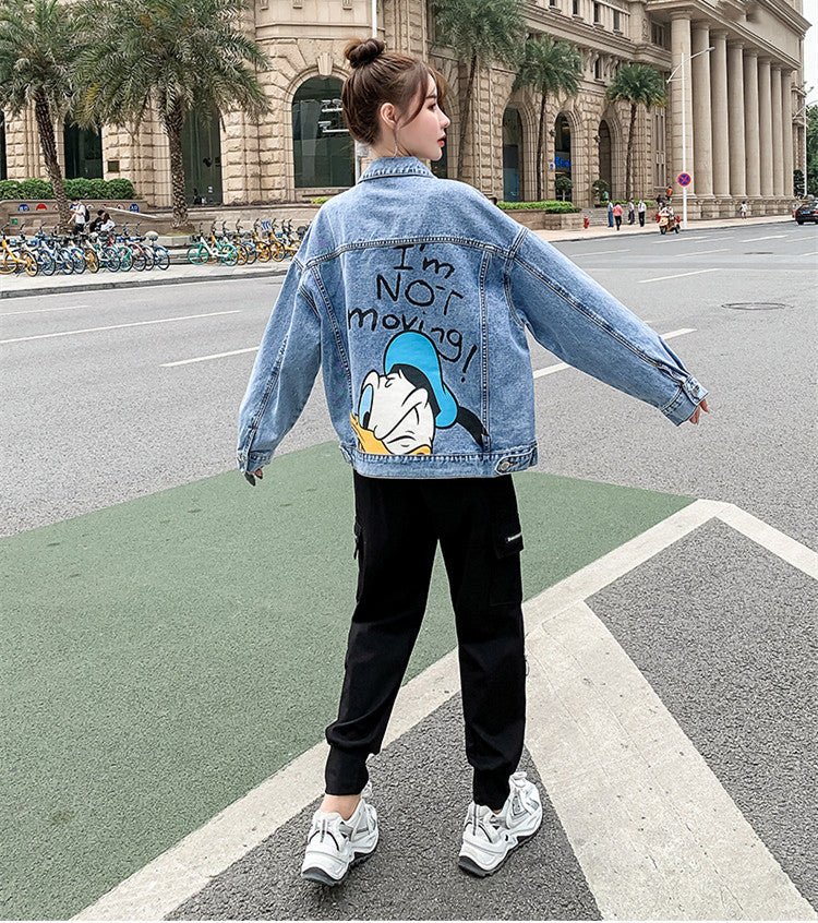 【Outer】カートゥーンデニムジャケット W10486