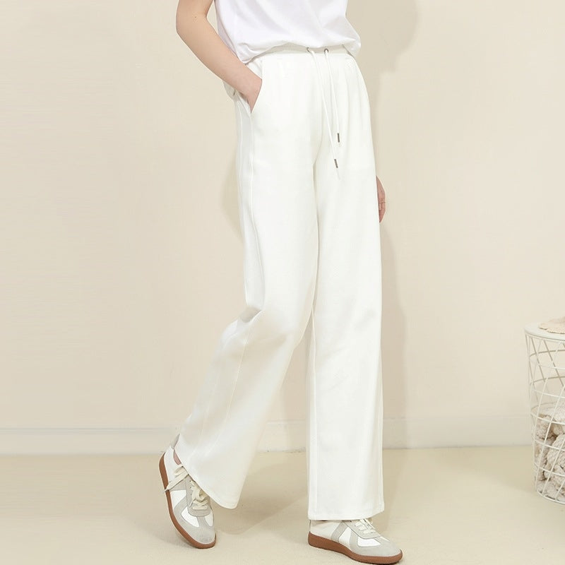 【Bottoms】ワイドレッグドローストリングパンツ T01662