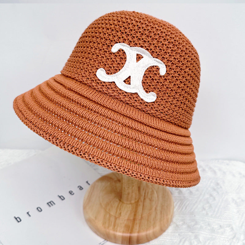【雑貨】ニットバケットハットUVカット・小顔効果 T01871