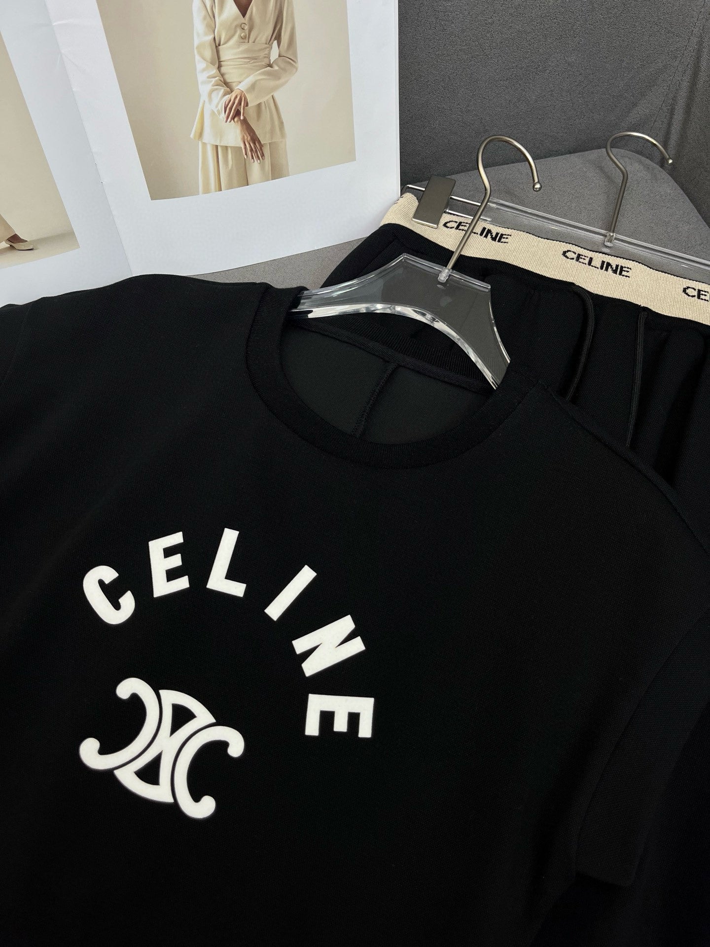 【Set】プリントTシャツ + スリットスカート2点セット T01478