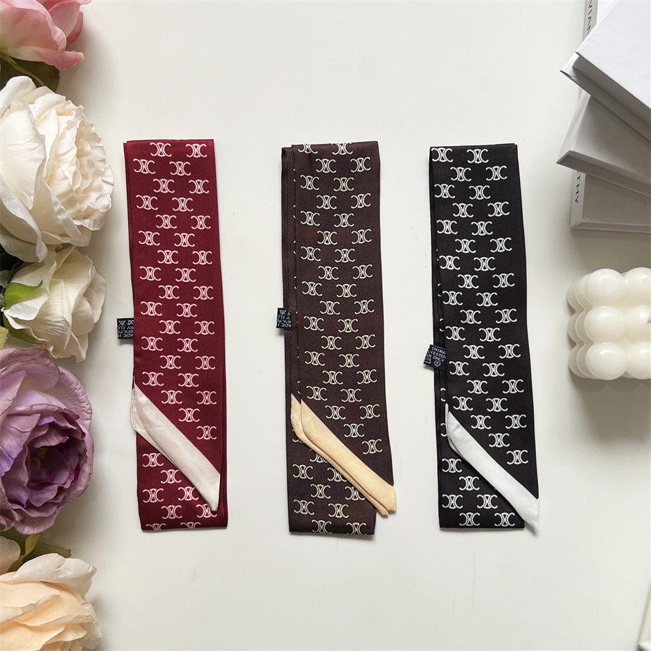 【雑貨】シルクスカーフ W13585