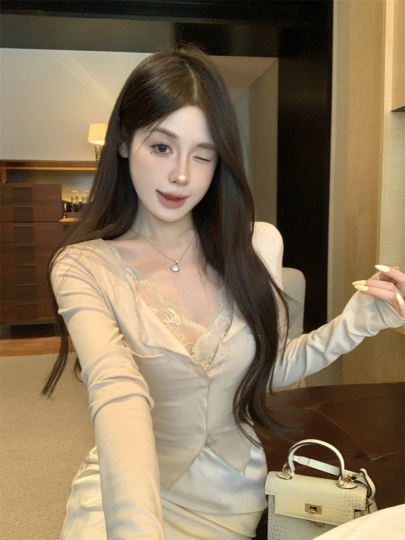 【Tops】フェミニン春秋Tシャツ Z8209