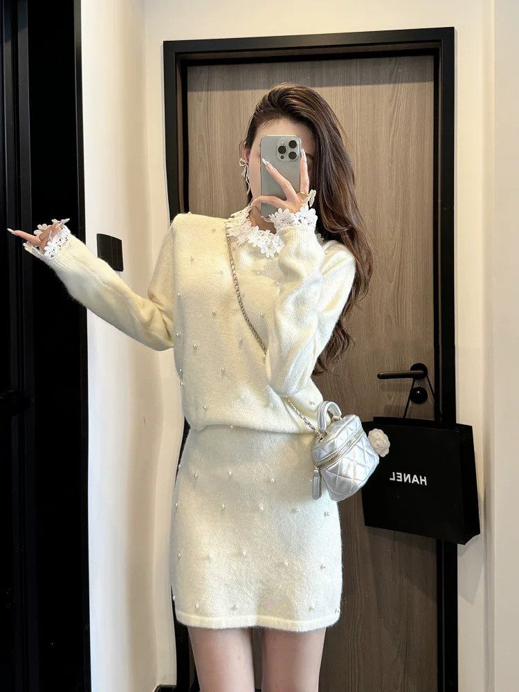 【Set】可愛いニット2点セット W14111